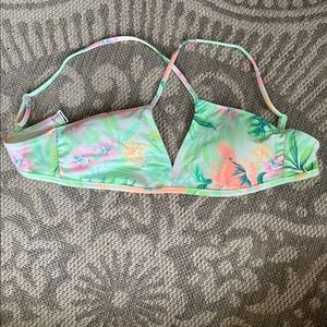 VS pink strapless swimsuit top